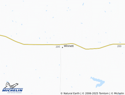 MICHELIN Winnett map - ViaMichelin
