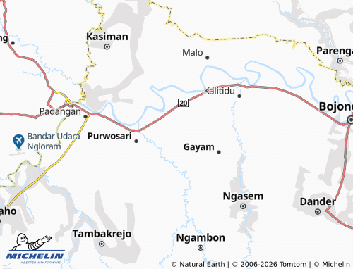 Mapa MICHELIN Brabowan - ViaMichelin