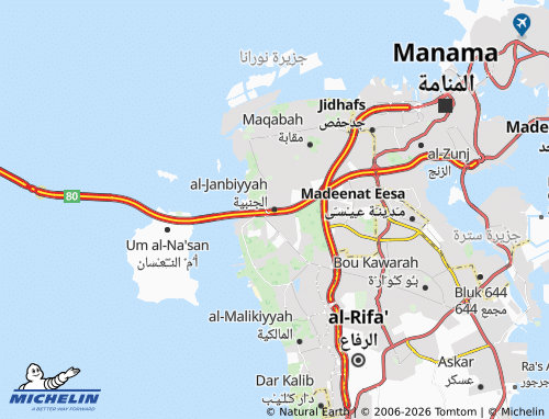 Mapa MICHELIN al-Janbiyyah - ViaMichelin