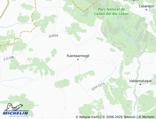 MICHELIN Fuentearmegil map - ViaMichelin