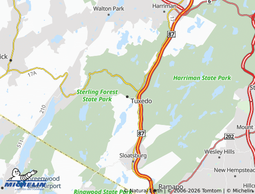 Mappa MICHELIN Tuxedo - ViaMichelin