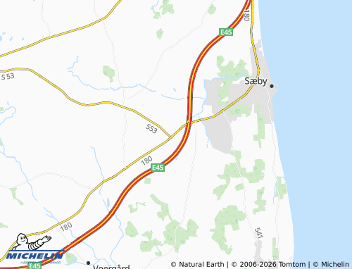 Mapa MICHELIN Syvsten - ViaMichelin