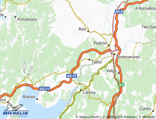 MICHELIN San Xoán de Laíño map - ViaMichelin