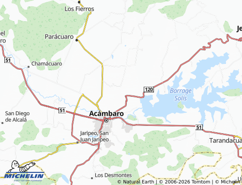 MICHELIN Paredones map - ViaMichelin
