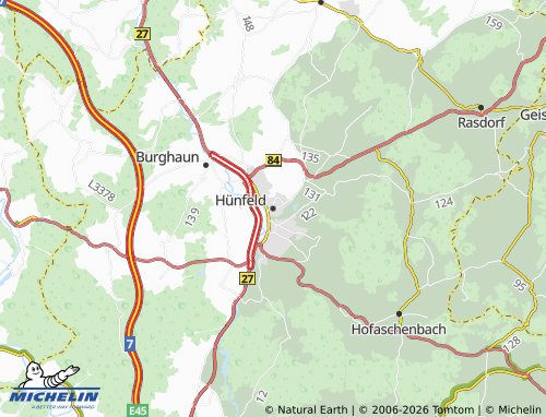 MICHELIN Hünfeld map - ViaMichelin
