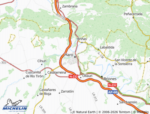 Mapa MICHELIN Haro - ViaMichelin