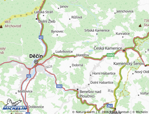Mappa MICHELIN Huntířov - ViaMichelin