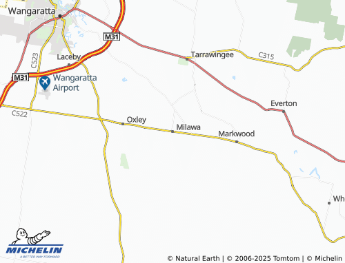 MICHELIN Milawa map - ViaMichelin
