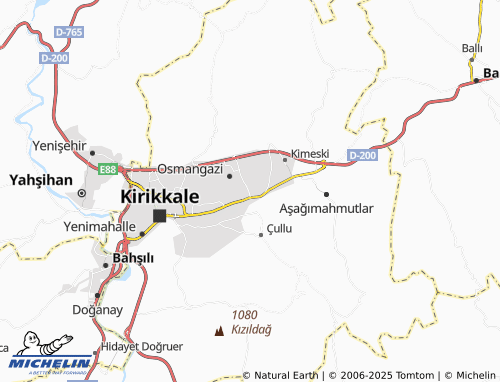 MICHELIN-Landkarte Akşemsettin - ViaMichelin