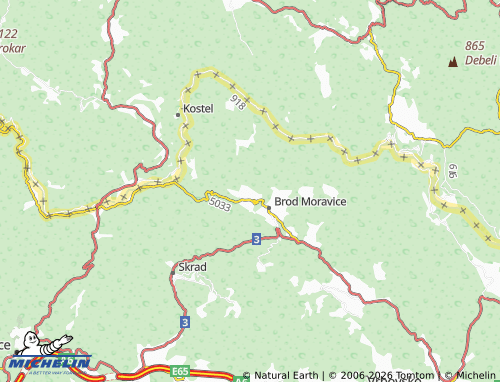 Mapa MICHELIN Delači - ViaMichelin