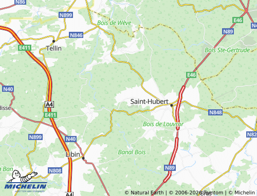 Carte MICHELIN Arville - ViaMichelin