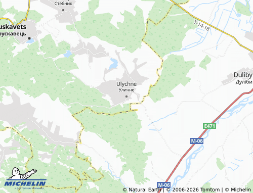 Mapa MICHELIN Ulychne - ViaMichelin
