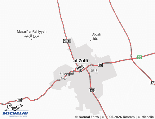 MICHELIN-Landkarte al-Yamamah - ViaMichelin