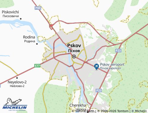 Carte MICHELIN Pskov - ViaMichelin