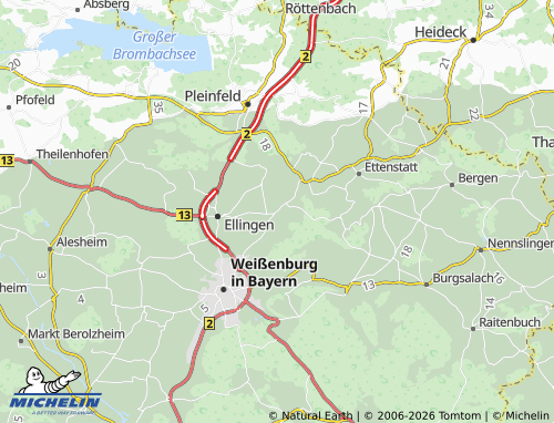 Carte MICHELIN Höttingen - ViaMichelin