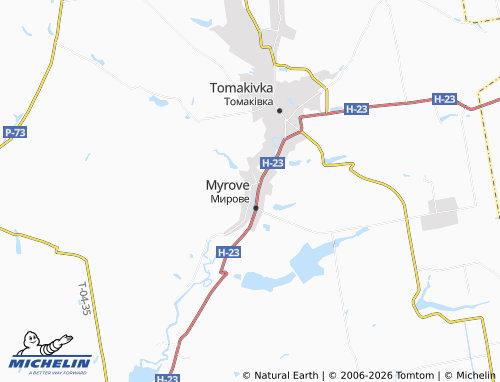 Mapa MICHELIN Topyla - ViaMichelin