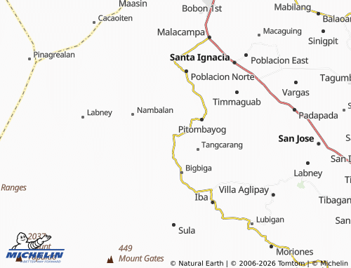 MICHELIN Binbinaca map - ViaMichelin