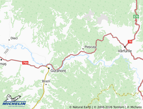 Mappa MICHELIN Gura Văii - ViaMichelin