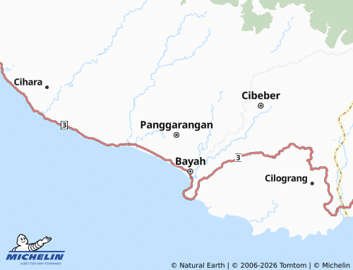 Kaart MICHELIN Panggarangan - ViaMichelin