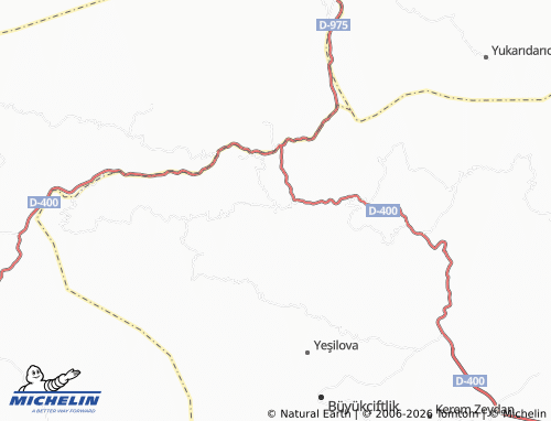 MICHELIN Ortaç map - ViaMichelin