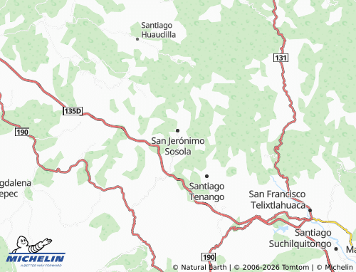 MICHELIN El Calvario map - ViaMichelin