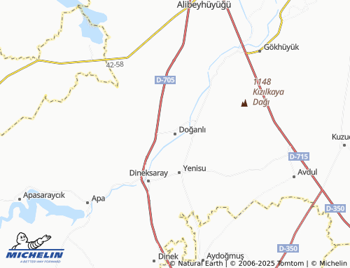 MICHELIN Doğanlı map - ViaMichelin