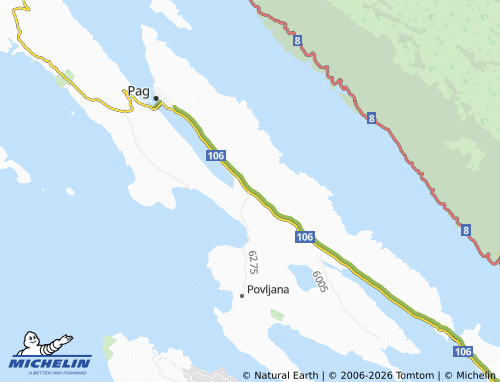 Mapa MICHELIN Gorica - ViaMichelin