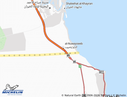 Mapa MICHELIN al-Nuwayseeb - ViaMichelin