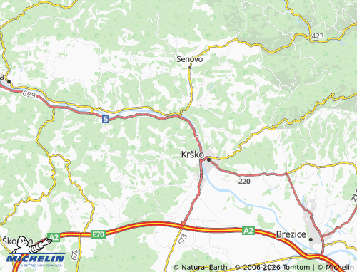 MICHELIN Cesta map - ViaMichelin