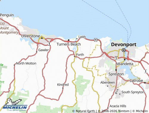 MICHELIN Forth map - ViaMichelin