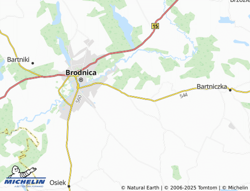 MICHELIN Cielęta map - ViaMichelin