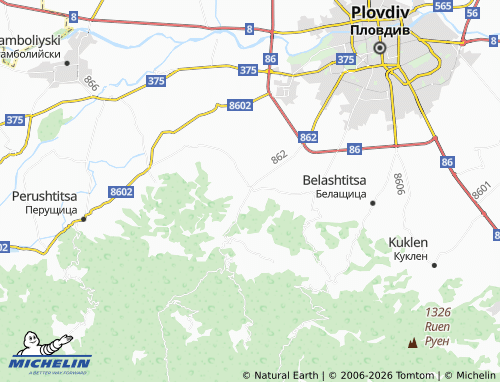 Mapa MICHELIN Parvenets - ViaMichelin