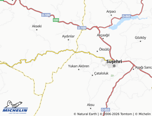 Mappa MICHELIN Kozçukur - ViaMichelin