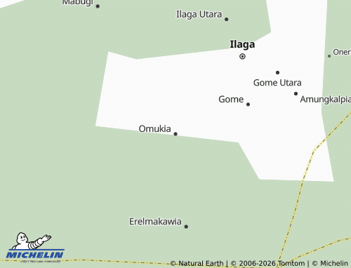 Mapa MICHELIN Omukia - ViaMichelin