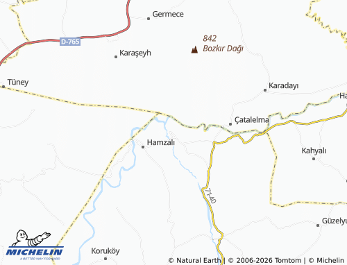 MICHELIN Yeşilli map - ViaMichelin