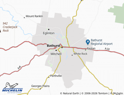 MICHELIN Bathurst map - ViaMichelin