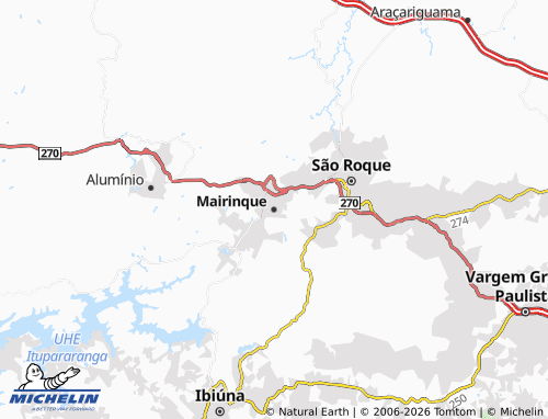 Mapa MICHELIN Mairinque - ViaMichelin