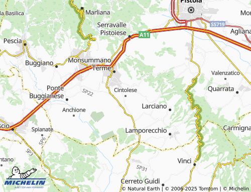 MICHELIN Cintolese map - ViaMichelin