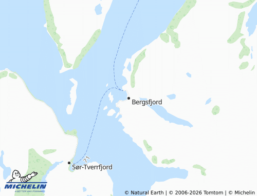 MICHELIN Bergsfjord map - ViaMichelin