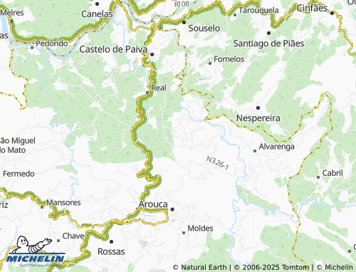 MICHELIN-Landkarte Vila Cova de Espiunca - ViaMichelin