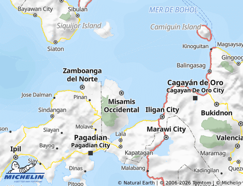 Mappa MICHELIN Misamis Occidental - ViaMichelin