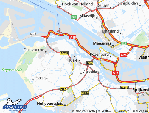 Carte MICHELIN Brielle - ViaMichelin