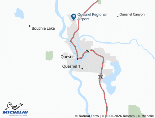 Carte MICHELIN Quesnel - ViaMichelin