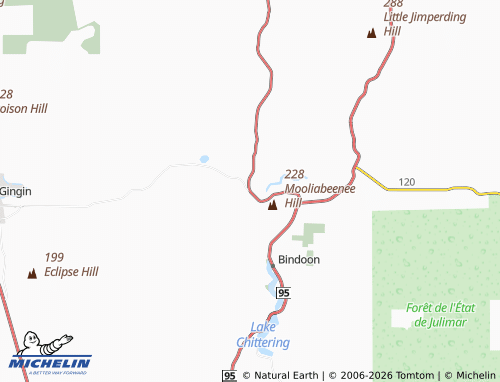 Mapa MICHELIN Mooliabeenee - ViaMichelin