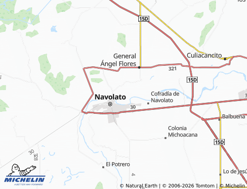 MICHELIN Río Viejo map - ViaMichelin