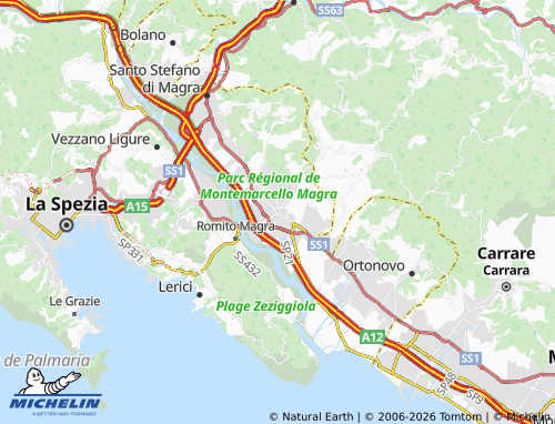 Mappa MICHELIN Sarzana - ViaMichelin