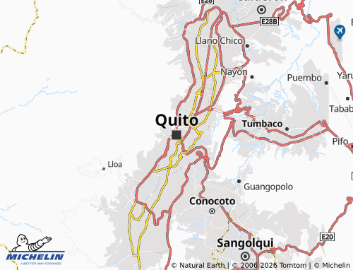 MICHELIN Quito map - ViaMichelin