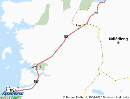 Mappa MICHELIN Keur Elimane - ViaMichelin
