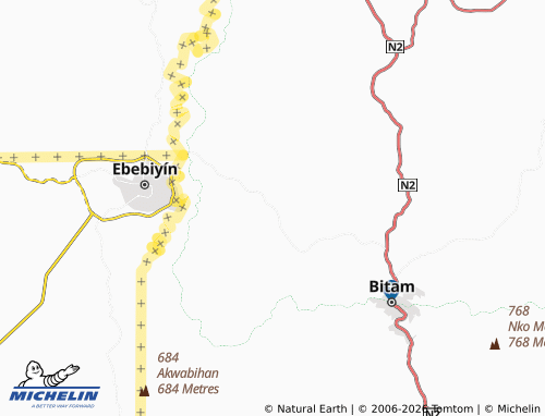MICHELIN-Landkarte Ébang - ViaMichelin