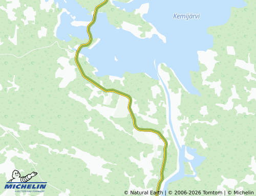 MICHELIN Luusua map - ViaMichelin